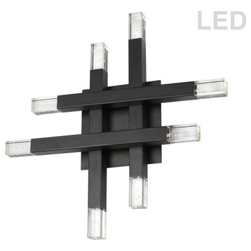 Francesca Contemporary Modern Wall Sconce, Matte Black