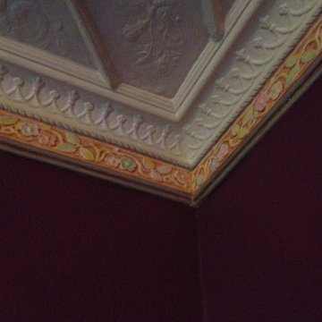 East Lansing coffered plaster ceiling painting