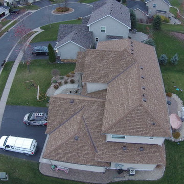 "Desert Tan" Owens Corning Duration Roof by Storm Group Roofing.