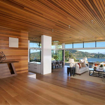 Select Quarter Sawn Oak Plank Flooring, Open Concept Living
