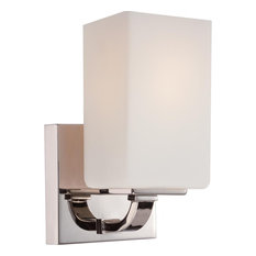 Nuvo Lighting 60/5181 Vista 1 Light 4-1/2"W Bathroom Sconce - Polished Nickel