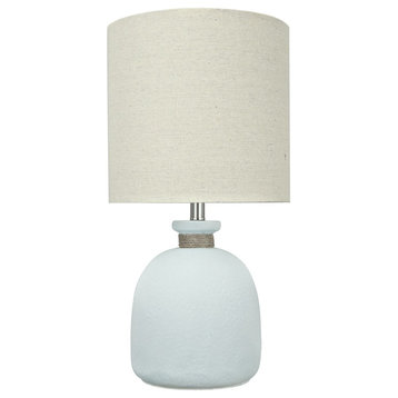 40141, 19 1/2" High Modern Glass Table Lamp, Pale Blue Glass Finish