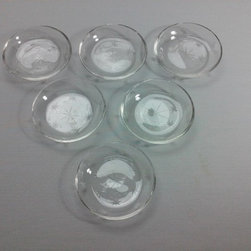 lote de platos de cristal tallado con estrellas - Dinner Plates