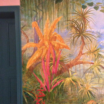 Tropical mural, detail