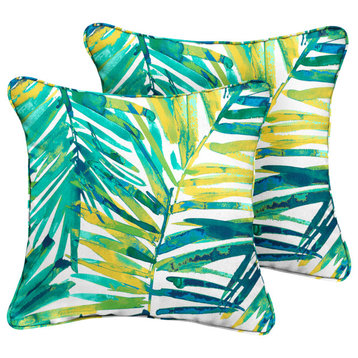 Sorra Home Outdoor Corded Pillow Set of 2