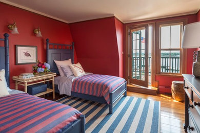 Inspiration for a coastal bedroom remodel in Miami
