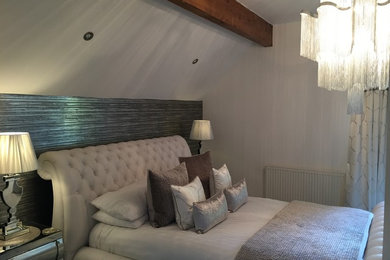 Inspiration for a contemporary bedroom remodel in Other