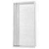 Voltaire 12"x24" Stainless Steel Single Shelf Wall Niche, Polished Chrome