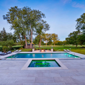 Custom Pool, Spa & Outdoor Living Space - Arlington Heights, IL
