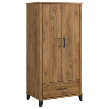 Somerset Tall Kitchen Pantry Cabinet in Fresh Walnut - Engineered Wood