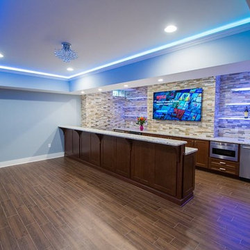 Basement Bar And Renovation In Warren, NJ
