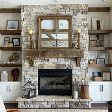 Mantels with Matching Shelves