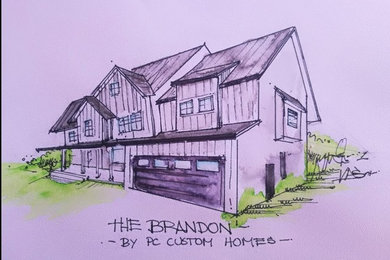Inspiration for a cottage exterior home remodel in DC Metro