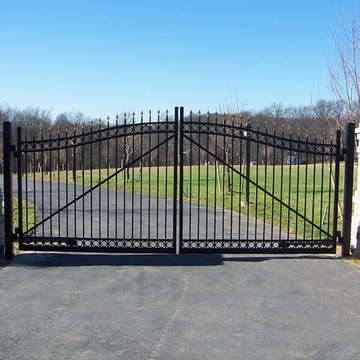 Black Aluminum Estate Gate