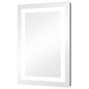 Vanity LED Lighted Backlit Wall Mounted Bathroom  Mirror, 24x36", 2 Buttons