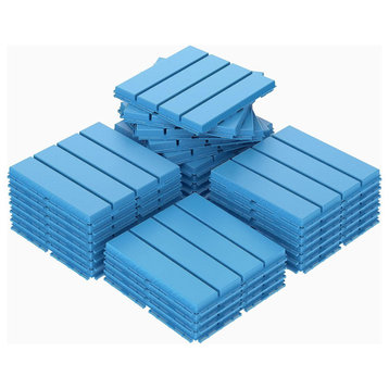 Plastic Interlocking Deck Tiles, 27 Pack Patio Deck Tiles
