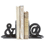silver octopus bookends