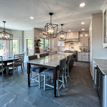 Custom White and Wood Contemporary Kitchen
