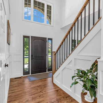 Fishers First Level Remodel Featuring: Kitchen, Butler Pantry, Stairs, Fireplace