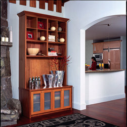 Wall Unit and Dry Bar - Display And Wall Shelves 