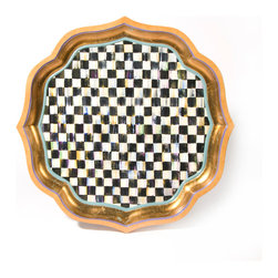 Courtly Check Serving Tray - 22" | MacKenzie-Childs - Serving Trays