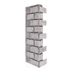 174-33-CHICAGO BRICK CORNER 33"H X 8"W X 3/4"D - Wall Panels