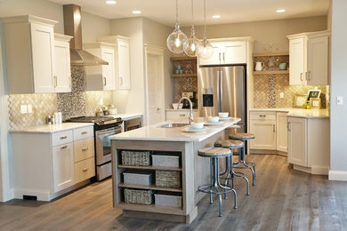 Kitchen - scandinavian kitchen idea in Cedar Rapids