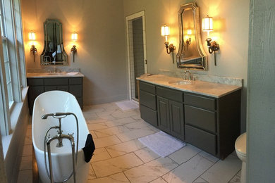 Inspiration for a contemporary bathroom remodel in Other