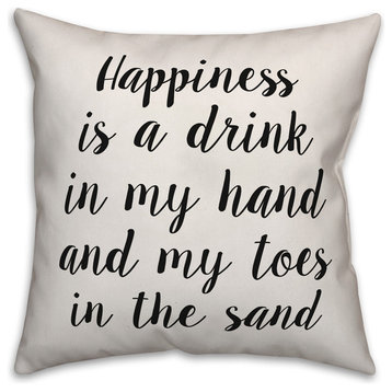 Happiness Is, Throw Pillow, 16"x16"