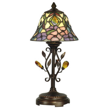Dale Tiffany Crystal Peony Accent Lamp