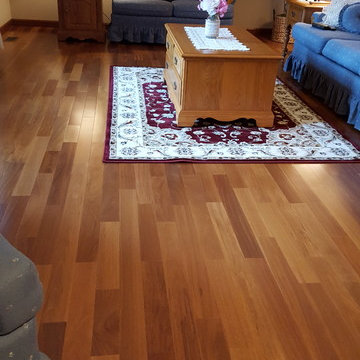 Hardwood Installation with Stair Case