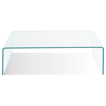 Elegant Tempered Glass Coffee Table 42.0" x 19.7"