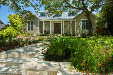 Example of a country exterior home design in Other