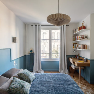 Réinventer un appartement de 47m² par la courbe et les couleurs