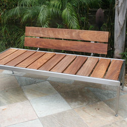 Custom Benches _ Stainless Steel Frame - Jon Koehler - Outdoor Benches