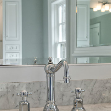 Marble and White Bathrooms
