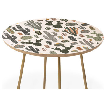 Deny Design Avenie After the Rain Cactus Medley Round Side Table