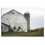 DDCG - Rustic White Barn Photography 24x36 Canvas Wall Art - With a touch of rustic, a dash of industrial, and a pinch of modern elegance, this wall art helps you create a warm and welcoming space in your home. Digitally printed on demand with custom-developed inks, this  design displays vibrant colors proven not to fade over extended periods of time. The result is a beautiful piece of artwork worthy of showcasing in your home.