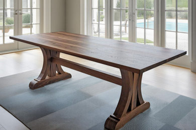 Minimalist dining room photo in Charlotte