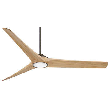 Timber 84In LED Ceiling Fan Withll Wood Blades