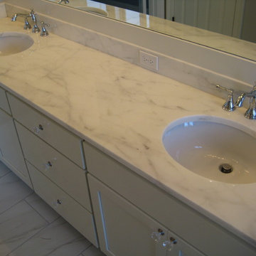 Vanity: Calcutta Gold marble