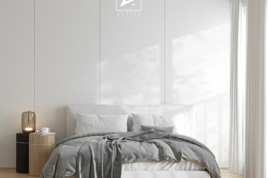 Bedroom - contemporary bedroom idea in San Francisco