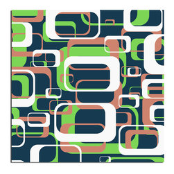 Ready2HangArt - "Geometric Study XIV" Canvas Wall Art, Single Panel - Prints And Posters