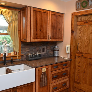 Wheatfield, IN. Haas Cabinetry Hickory Kitchen