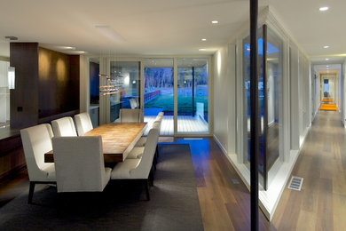 Minimalist dining room photo in Denver
