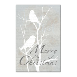 DDCG - Christmas Birds Canvas Wall Art, 24"x36" - Prints And Posters