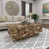 Contemporary Brown Driftwood Coffee Table 64033