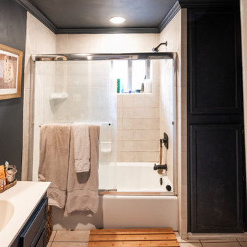 Moody Midcentury Bathroom Remodel