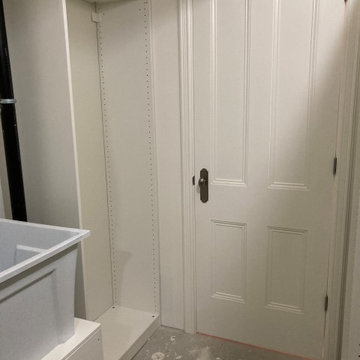 IKEA Pax Closet within Basement Laundry space