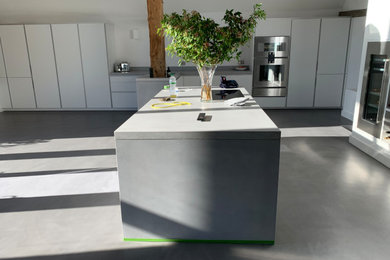 Caementa Microcement for Kitchen Floor Space in Twyford, Winchester, Hampshire